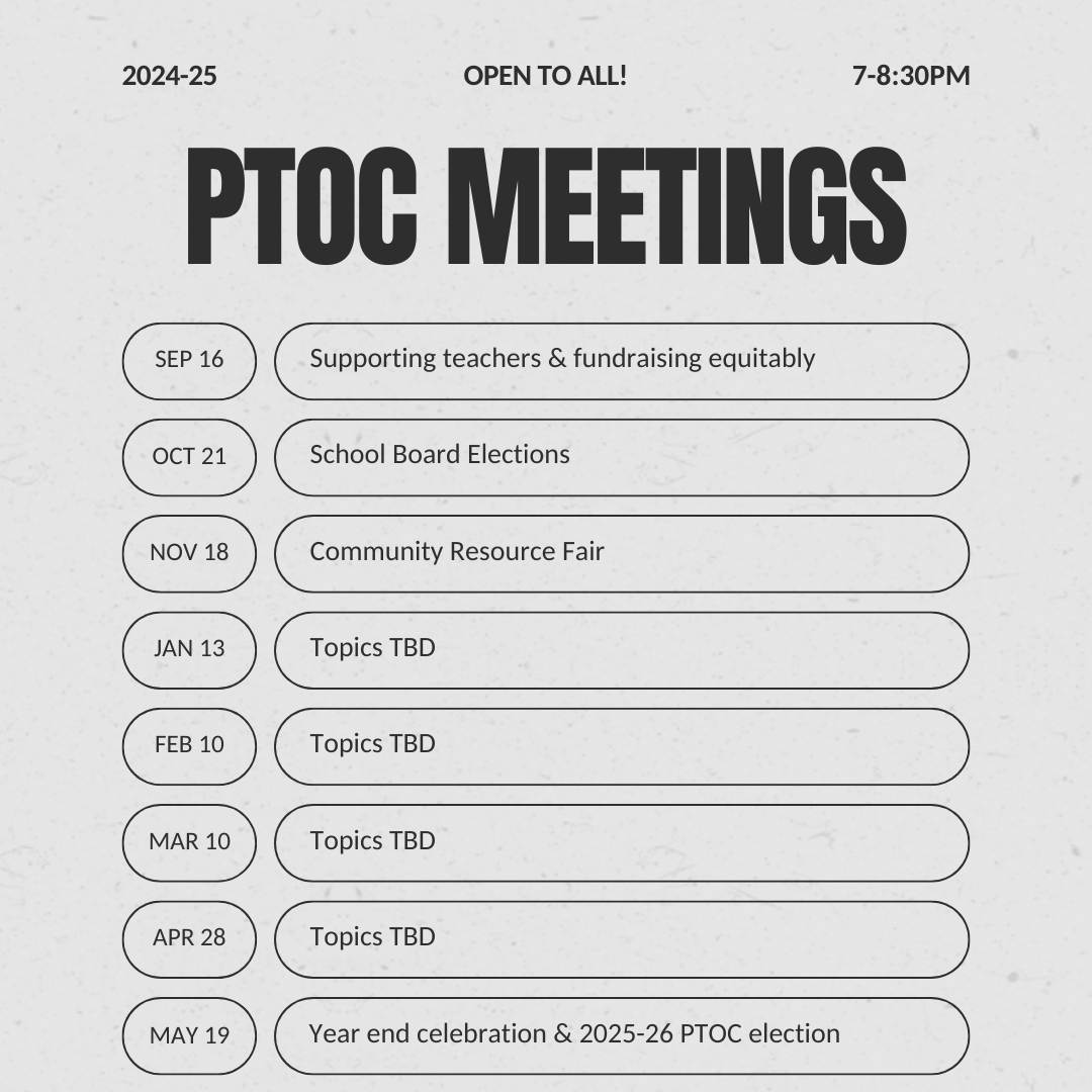 PTOC Council 23-24 Meetings PTOC Council 23-24 Meetings